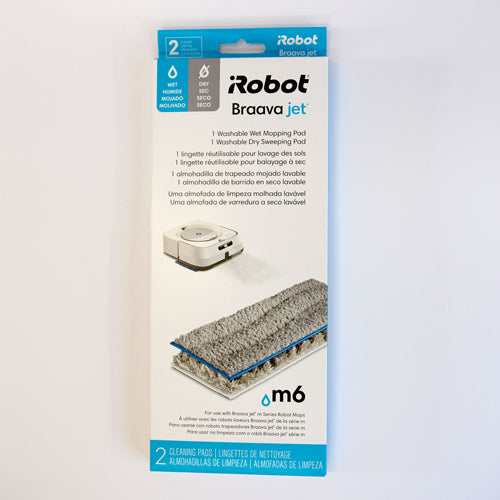 iRobot Braava Jet M6 Washable Wet Mopping Pads and Dry Sweeping Pads - 2 pack - Robot Specialist