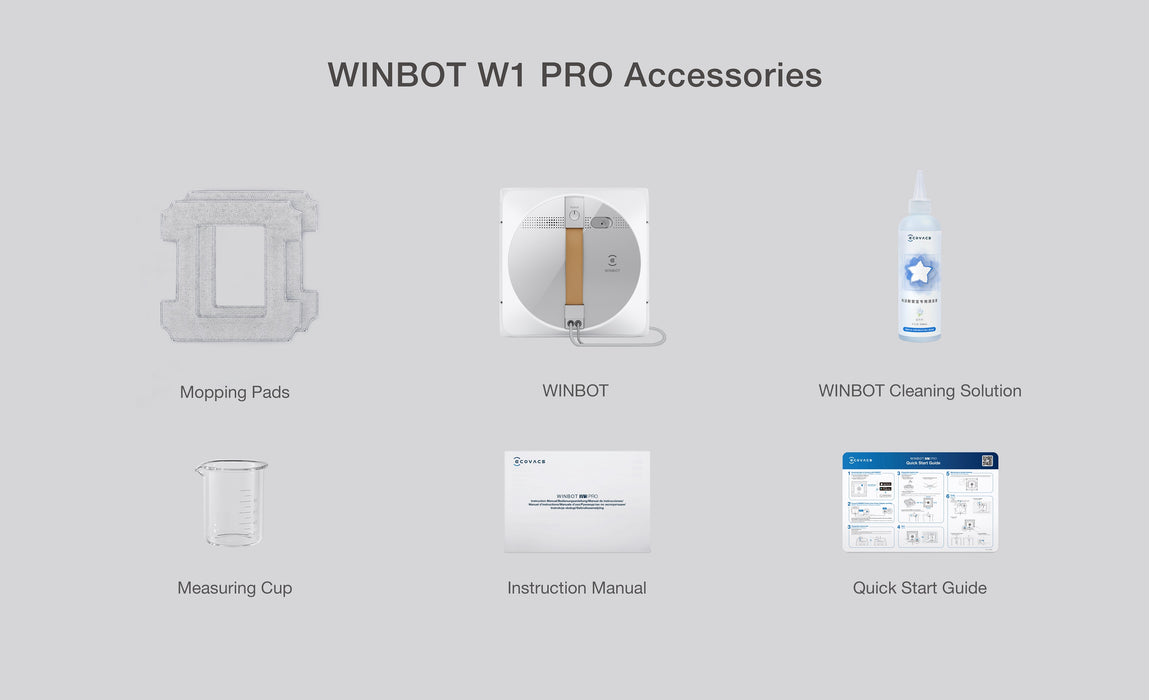 Ecovacs Winbot W1 Pro Window Cleaner - Robot Specialist