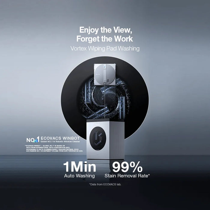 ECOVACS WINBOT W3 Pro Omni Robotic Window Cleaner.