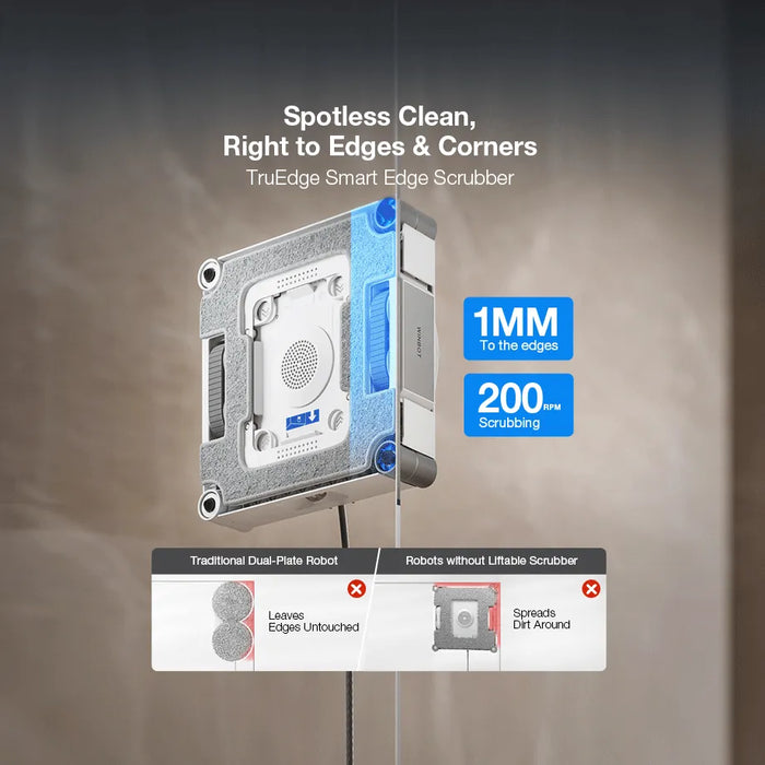 ECOVACS WINBOT W3 Pro Omni Robotic Window Cleaner.