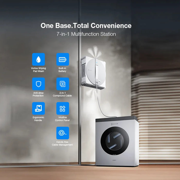 ECOVACS WINBOT W3 Pro Omni Robotic Window Cleaner.