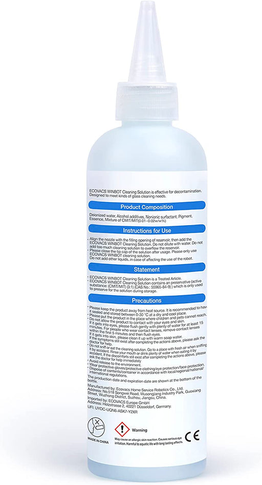 Winbot W1 Pro Cleaning Solution 230ml (Genuine) - Robot Specialist