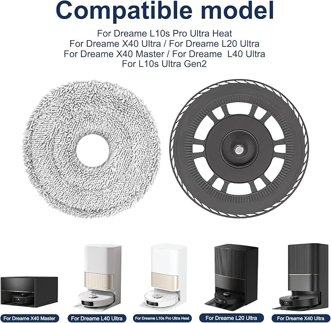 Dreame Mop Pads for L10s Pro Ultra Heat/X40 Ultra/L20 Ultra / X40 Master / L40 Ultra - Robot Specialist - Mop Pads