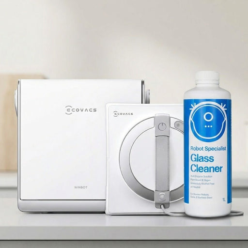 Refurbished ECOVACS Winbot W2 Pro Omni Robotic Window Cleaner + Glass cleaner liquid - Robot Specialist - Window Cleaner