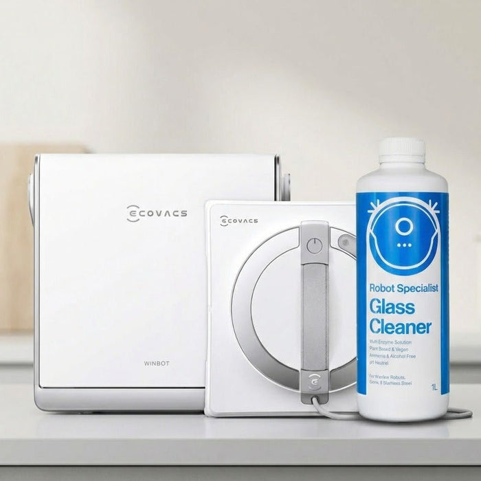 Refurbished ECOVACS Winbot W2 Pro Omni Robotic Window Cleaner + Glass cleaner liquid - Robot Specialist - Window Cleaner