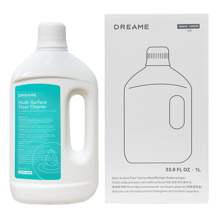 Dreame Multi-Surface Floor Cleaner for Self-Cleaning Robot Vacuum and Mop 1L - Robot Specialist