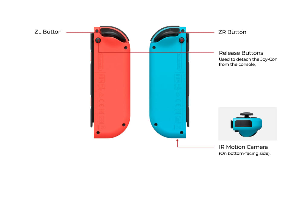 Nintendo Switch Joy-Con™ Neon Red (L) & Neon Blue (R) Controller Set - Robot Specialist