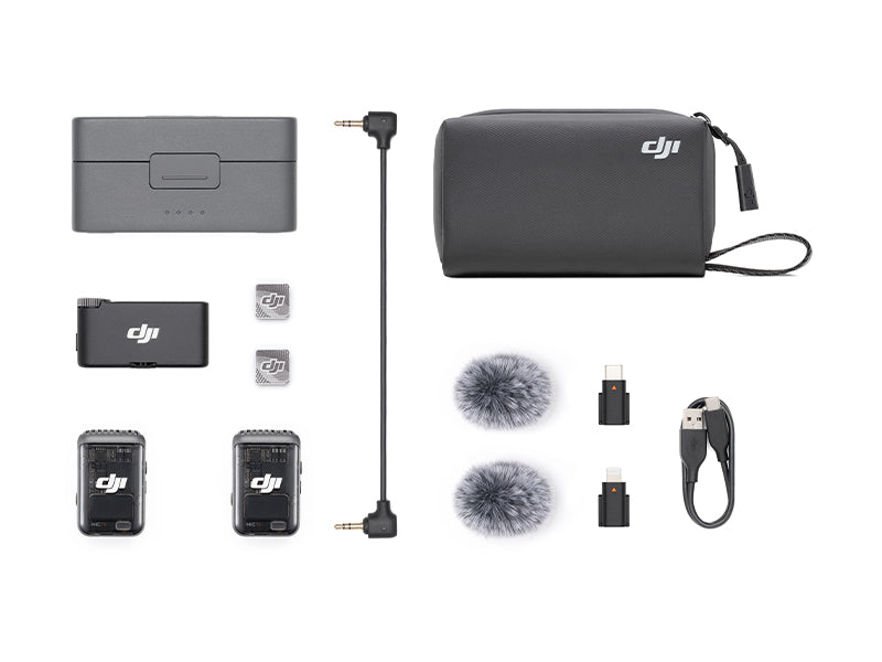 DJI Mic 2 Digital Wireless Dual Microphone Kit with Charging Case - Robot Specialist