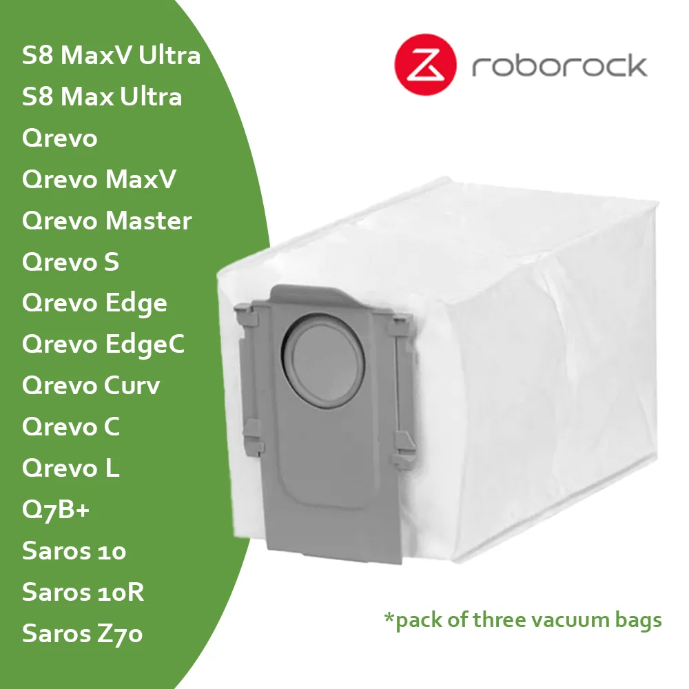 WAIKAS 6 Qrevo Stofzakken voor Roborock QV 35A/35S, Saros 10/10R/Z70, Qrevo S5V, Qrevo Curv 2 Pro/Curv S5X, Qrevo Edge S5A, Qrevo Pro/Slim/Master Robotstofzuiger