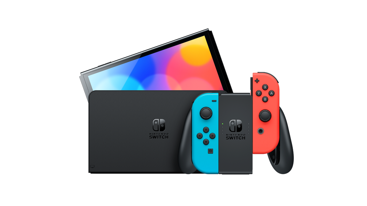 Nintendo Switch™ - OLED Model (Neon Blue/Neon Red) - Robot Specialist